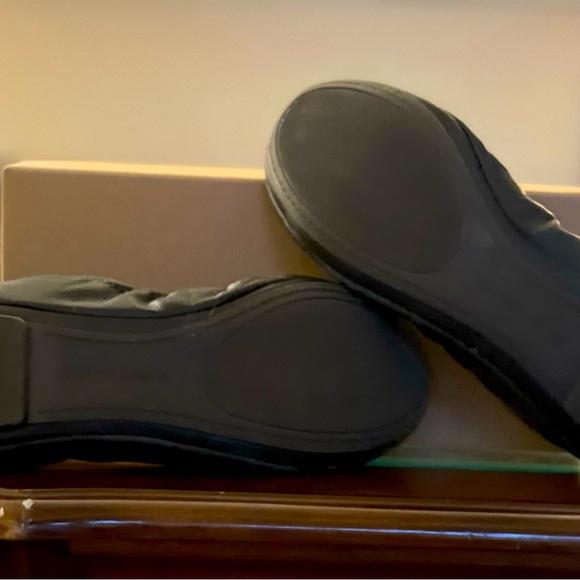 Lucky Brand Black Leather Ballerina shoes Women size 11 - Picture 3 of 6